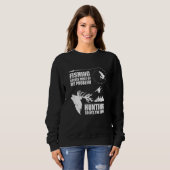 Fishing Hunting Solves Problems Hobby Sports Trui (Voorkant volledig)