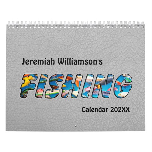 Fishing Images and Text on each page Kalender (Hoes)