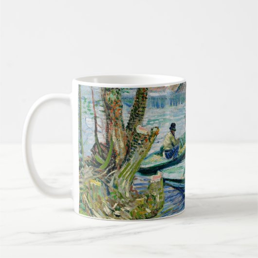 Fishing in Spring by Vincent van Gogh Koffiemok (Links)