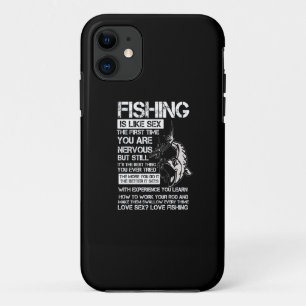 fishing is like the first time you are nervous Case-Mate iPhone case