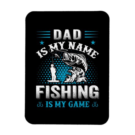 Fishing Is My Dad Game Magneet (Verticaal)
