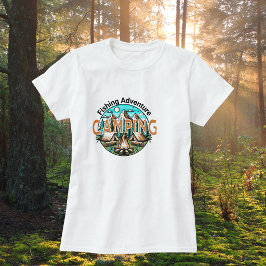 Fishing/Kampeer Avontuur Dames T-Shirt