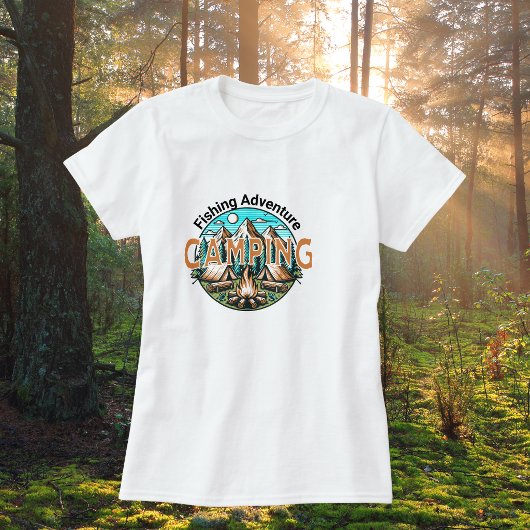 Fishing/Kampeer Avontuur Dames T-Shirt