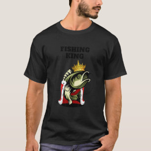 Fishing King Jongens Vissen Heren Vissen T-shirt