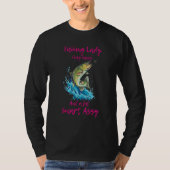 Fishing Lady Classy Sassy And A Bit Smart Assy T-shirt (Voorkant)