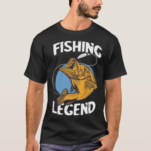 Fishing Legend Angel Legend Fishing Perch Fishing  T-shirt (Voorkant)