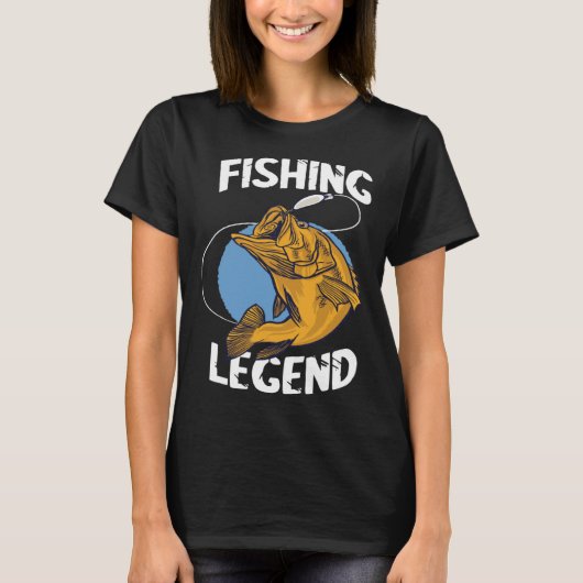 Fishing Legend Angel Legend Fishing Perch Fishing  T-shirt (Voorkant)