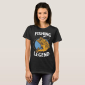 Fishing Legend Angel Legend Fishing Perch Fishing  T-shirt (Voorkant volledig)