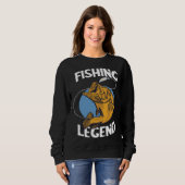 Fishing Legend Angel Legend Fishing Perch Fishing  Trui (Voorkant volledig)