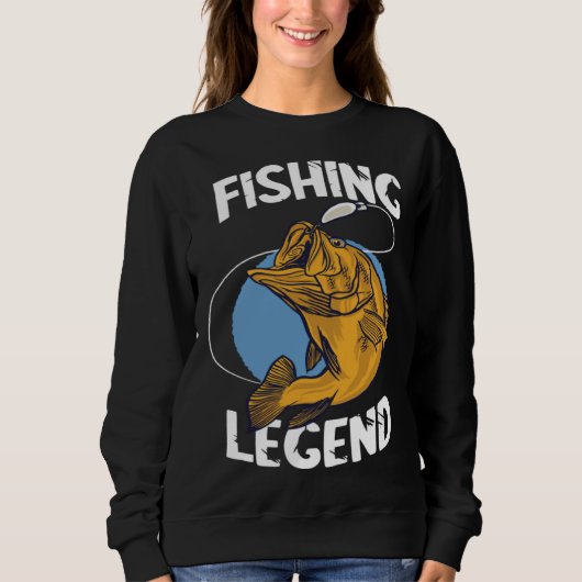 Fishing Legend Angel Legend Fishing Perch Fishing  Trui (Voorkant)