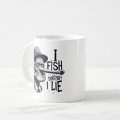 Fishing Lie Joke Mug Koffiemok (Voorkant links)