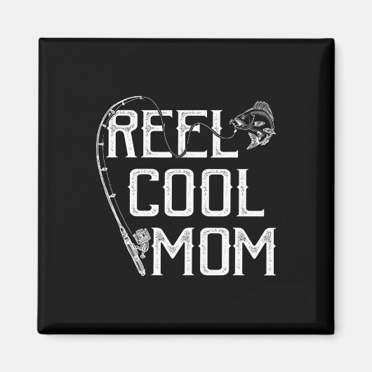 Fishing Lover Gift Reel Cool Mom Fisher Price Lovi Magneet (Voorkant)