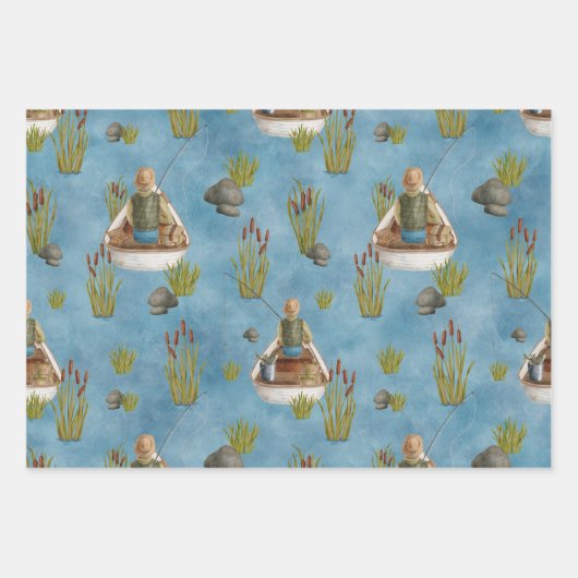 Fishing Lover Inpakpapier Vel (Voorkant)