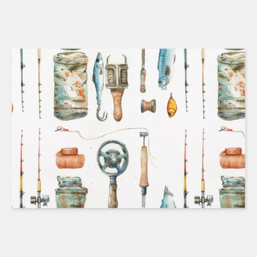 Fishing Lover Inpakpapier Vel (Voorkant 2)