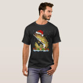 Fishing Lover Matching Santa Northern Pike Fish Ch T-shirt (Voorkant volledig)