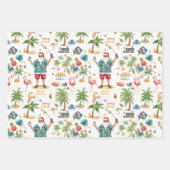 Fishing Lovers Christmas with Santa Claus Inpakpapier Vel (Voorkant 2)