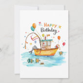 Fishing Lovers themed go fishing on his birthday  Kaart (Voorkant)