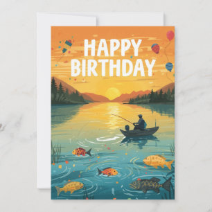 Fishing Lovers vist op zijn verjaardag  Kaart