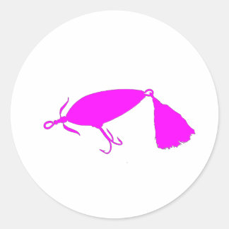 Fishing Lure 1 Silhouette c Ronde Sticker