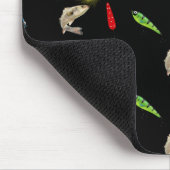 Fishing Lures With Fish On Black Muismat (Hoek)