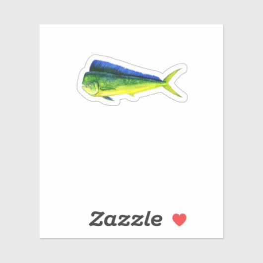Fishing Mahi Fish Mahi Fishing Lover Sticker (Vel)