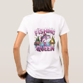 Fishing Queen Dames T-Shirt (Achterkant)