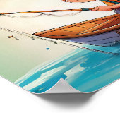 Fishing Quote - good things come to those who wait Poster (Hoek)