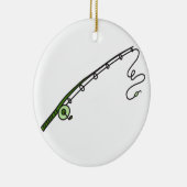 Fishing Rod Keramisch Ornament (Rechts)
