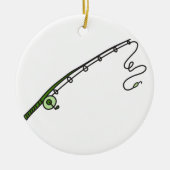 Fishing Rod Keramisch Ornament (Voorkant)