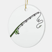 Fishing Rod Keramisch Ornament (Links)