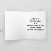 "FISHING SANTA" FOR YOUR FISHERMAN AT CHRISTMAS FEESTDAGEN KAART (Binnen)