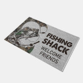 Fishing Shack Welcome Friends Deurmat (Schuin)