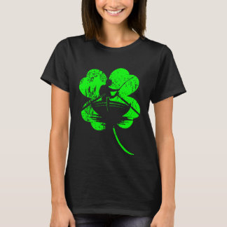 Fishing St Patrick s day shamrock Fishing T-shirt