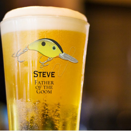 Fishing Tackle Men's Groomsman Father of Groom Glas