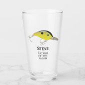 Fishing Tackle Men's Groomsman Father of Groom Glas (Voorkant)