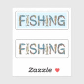 Fishing Text Sticker (Vel)