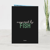 Fishing Theme  Kaart (Achterkant)