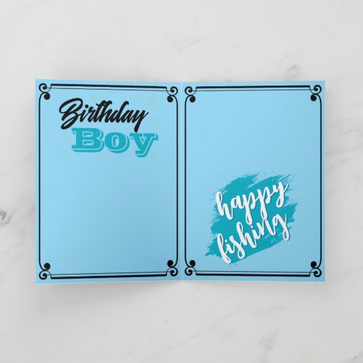 Fishing Theme  Kaart (Binnen)