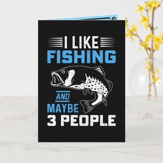 Fishing Theme Kaart (Gele Bloem)