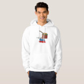 Fishing Thinking Funny Vist Hoodie (Voorkant volledig)