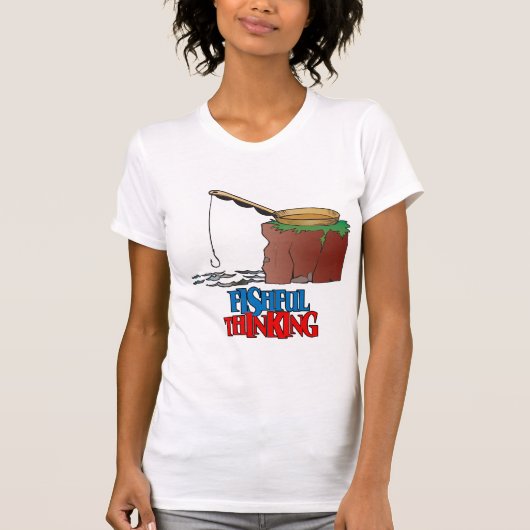 Fishing Thinking Funny Vist T-shirt (Voorkant)