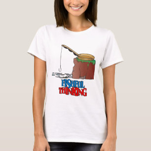 Fishing Thinking Funny Vist T-shirt