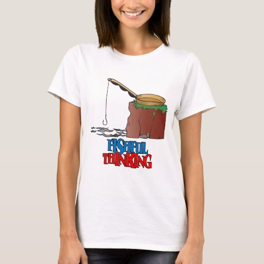Fishing Thinking Funny Vist T-shirt (Voorkant)