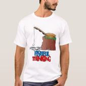 Fishing Thinking Funny Vist T-shirt (Voorkant)