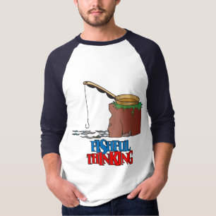 Fishing Thinking Funny Vist T-shirt