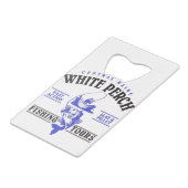 Fishing Tours Creditkaart Flessenopener (Achterkant Gekanteld)