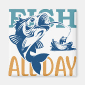 Fishing Tours Magneet (Voorkant)