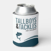 Fishing Trip Tallboys & Tackles Birthday Party Blikjeskoeler (Blikje Voorkant)