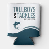 Fishing Trip Tallboys & Tackles Birthday Party Blikjeskoeler (Voorkant)