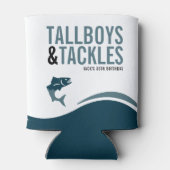 Fishing Trip Tallboys & Tackles Birthday Party Blikjeskoeler (Achterkant)